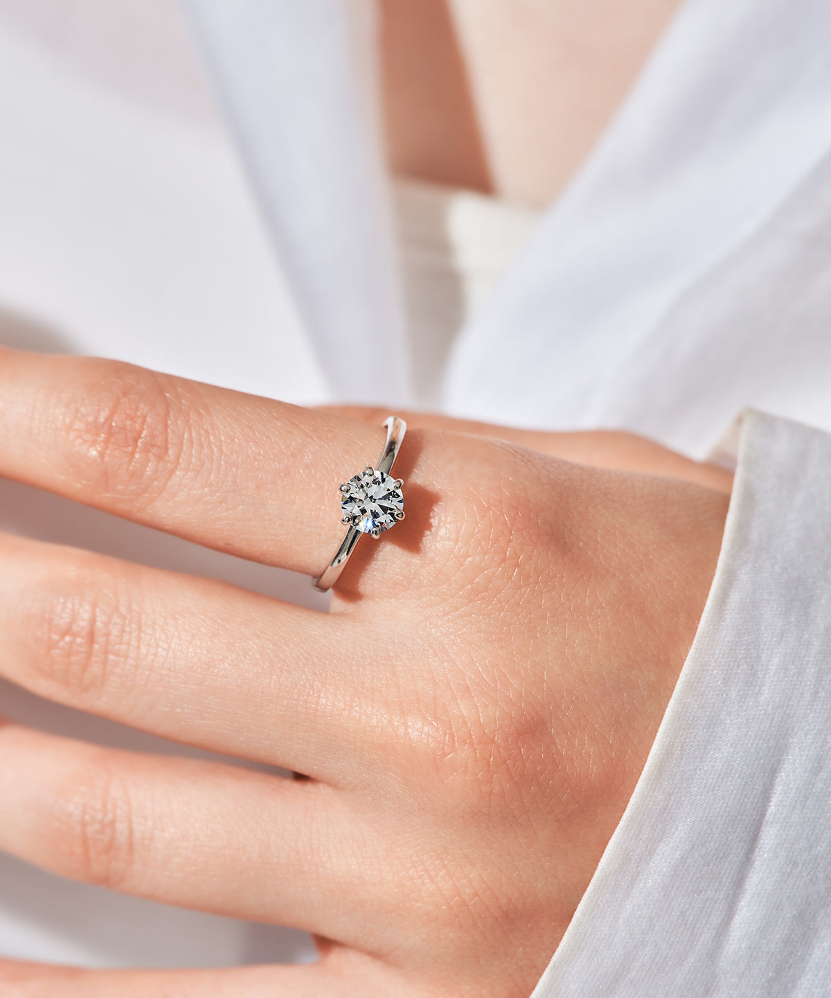 プラチナ ラボグロウンダイヤモンド1ct リング|96-7830