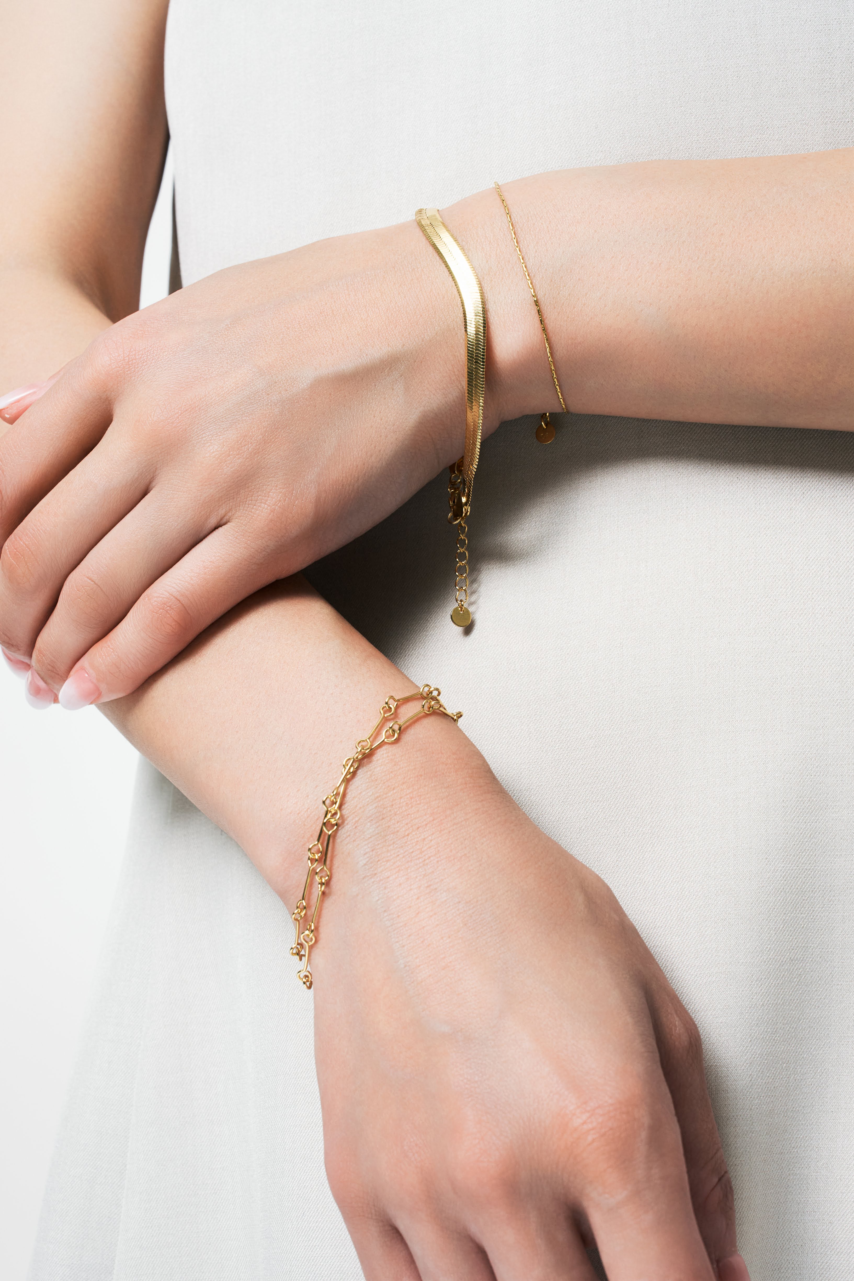 Flat Snake Chain Bracelet