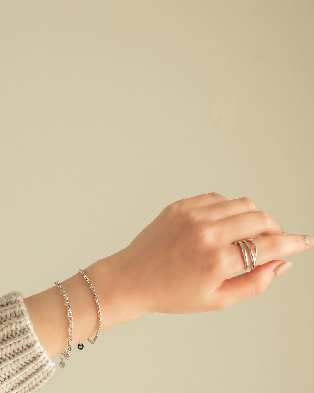 Anchor chain bracelet