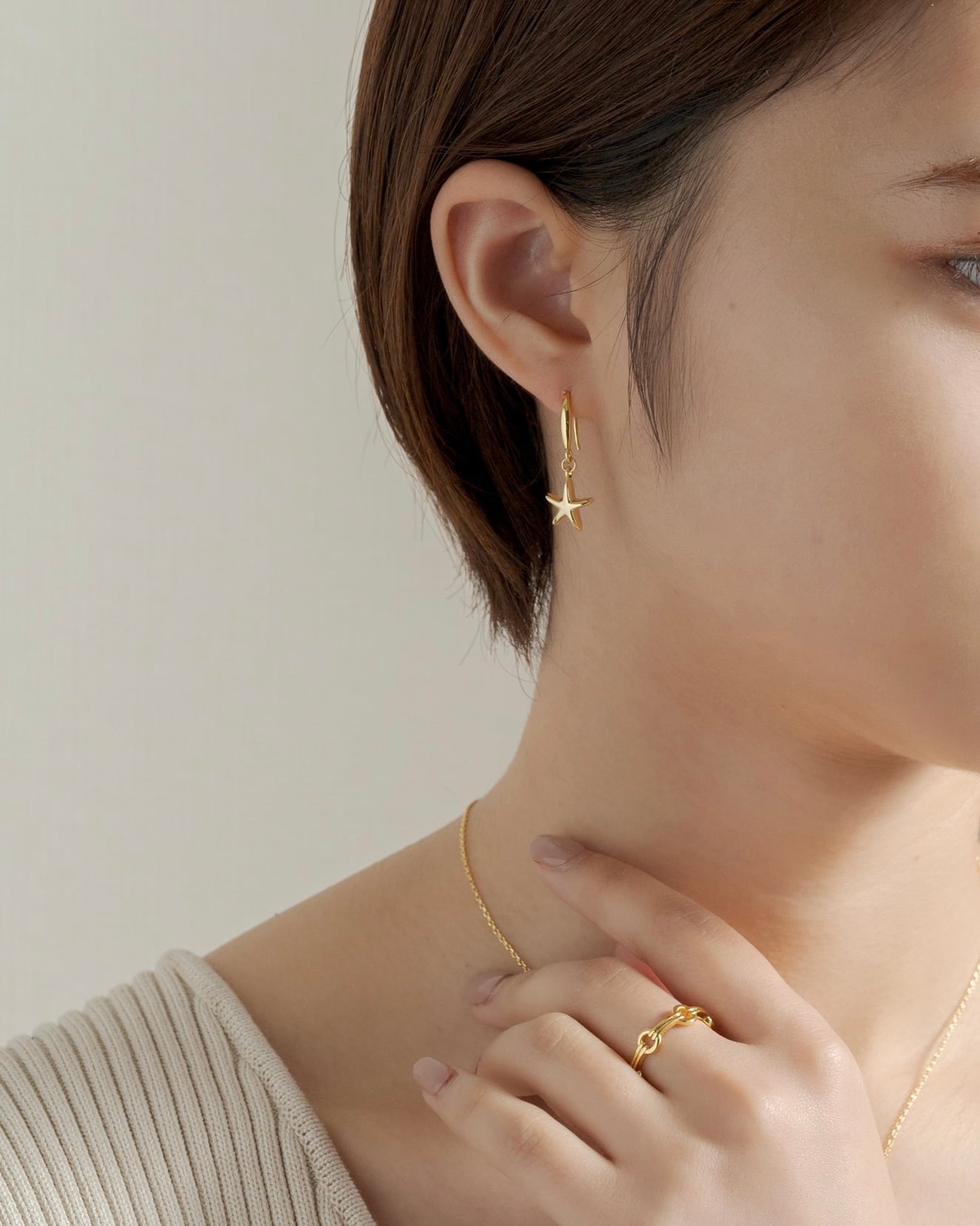 Starfish charm pierce