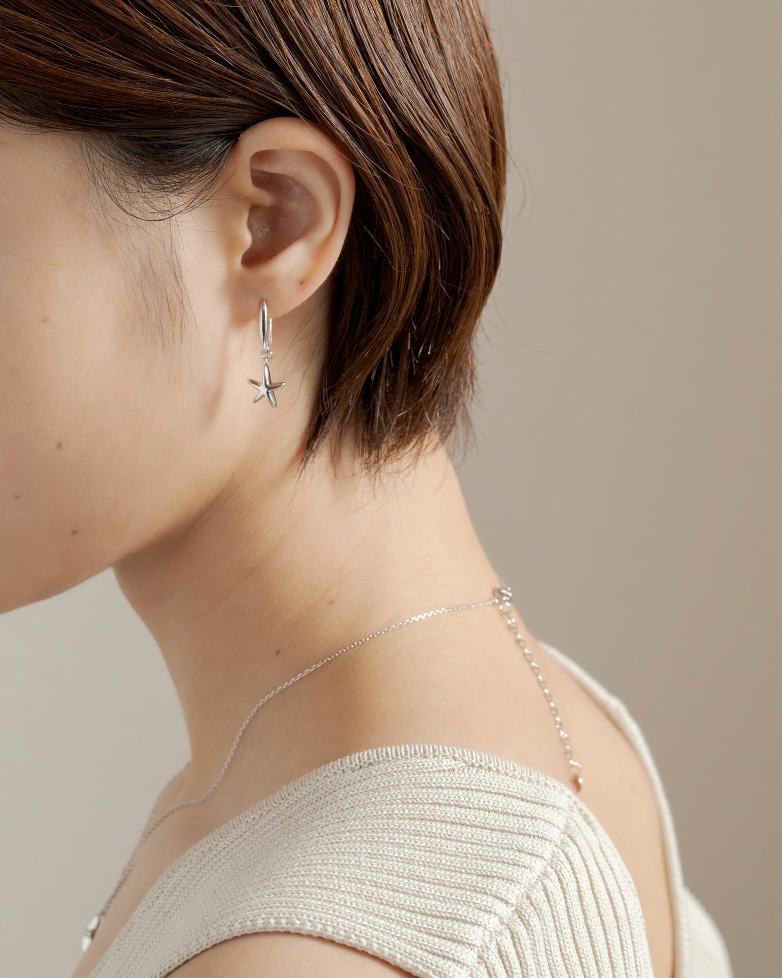 Starfish charm pierce