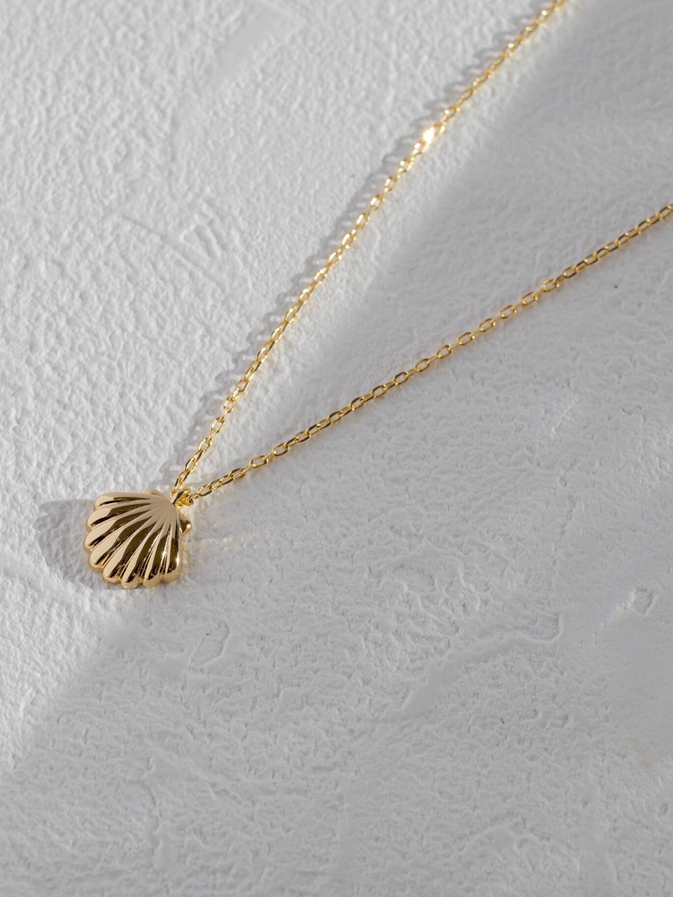 Shell charm necklace