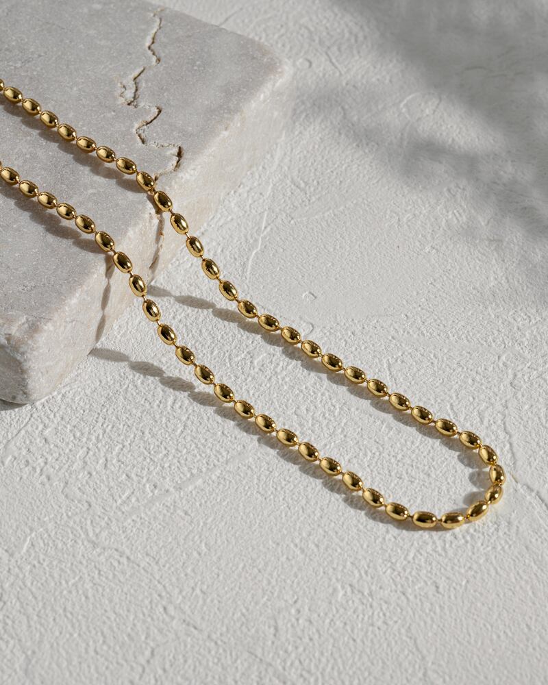 Metal beads necklace