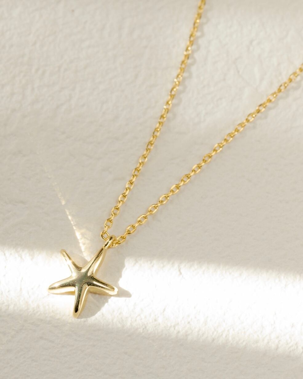Starfish charm necklace