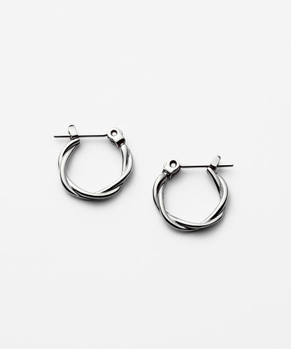 ツイストフープピアス - サージカルステンレス