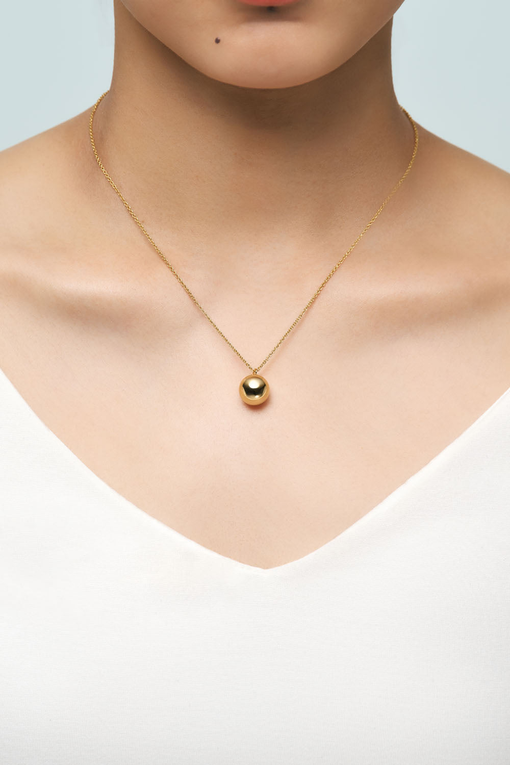 METAL BALL NECKLACE
