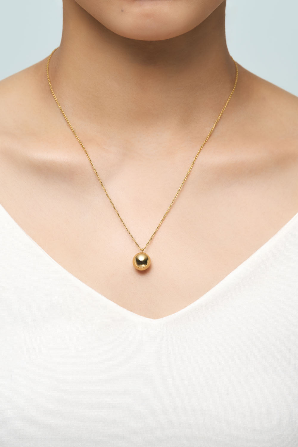 METAL BALL NECKLACE