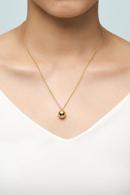 METAL BALL NECKLACE