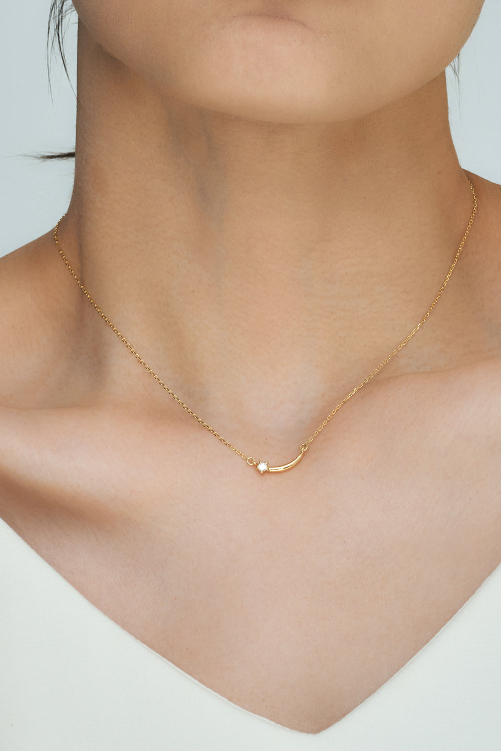 Star & crescent moon necklace