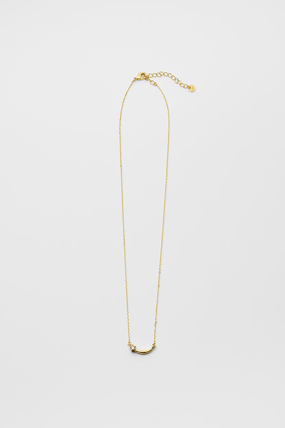 Star & crescent moon necklace