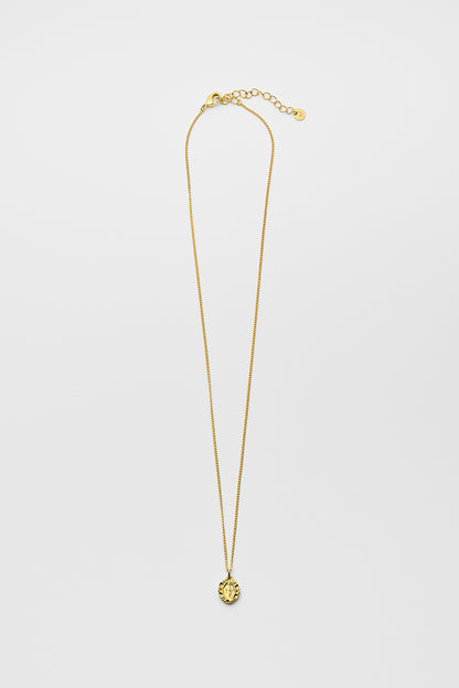 Oval medal necklace