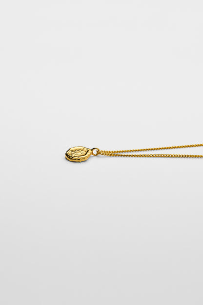 Oval medal necklace