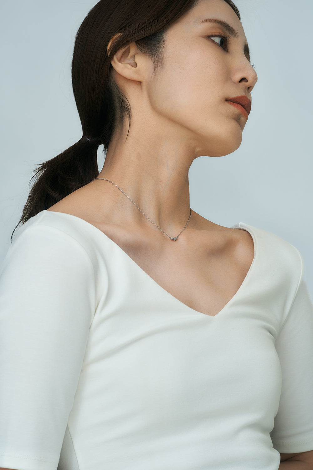 Three stone necklace