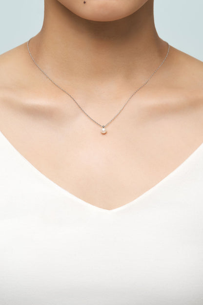 SINGLE PEARL PENDANT NECKLACE