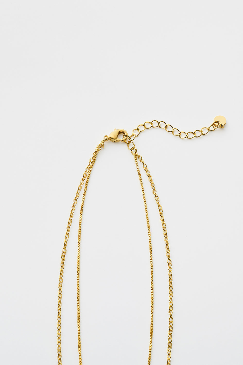 Layered chain CZ necklace