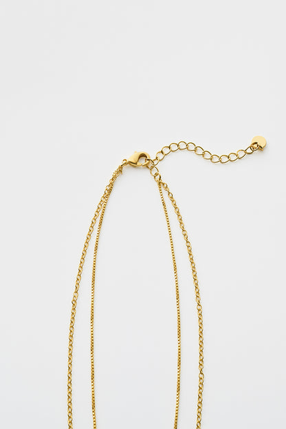 Layered chain CZ necklace