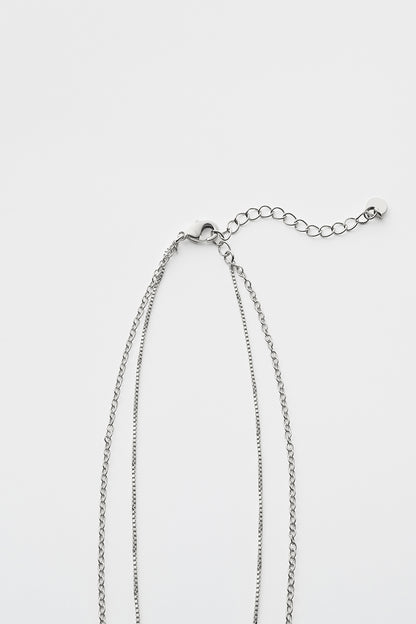 Layered chain CZ necklace