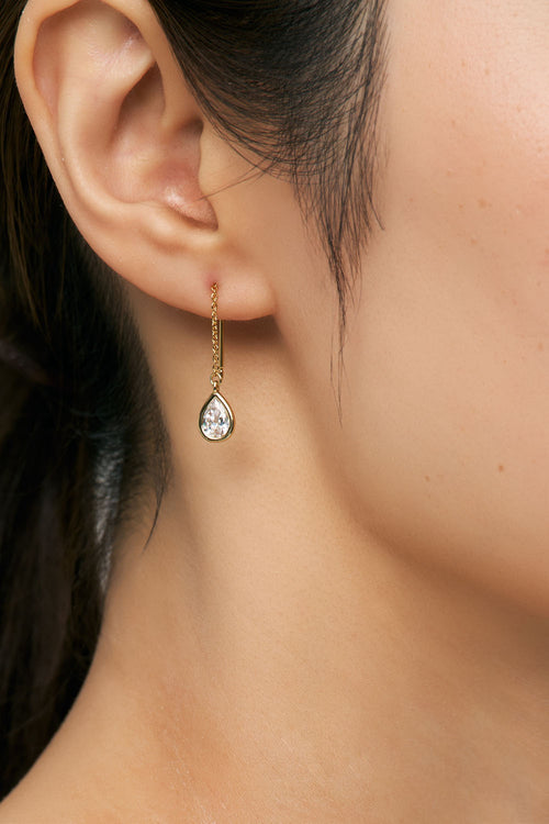 CHAIN PIERCE - DROP CZ