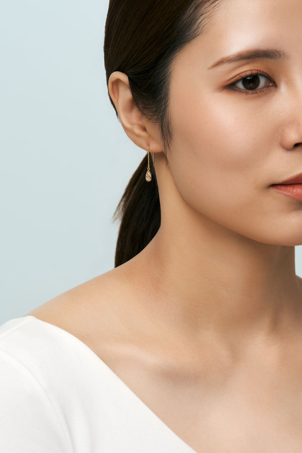CHAIN PIERCE - DROP CZ