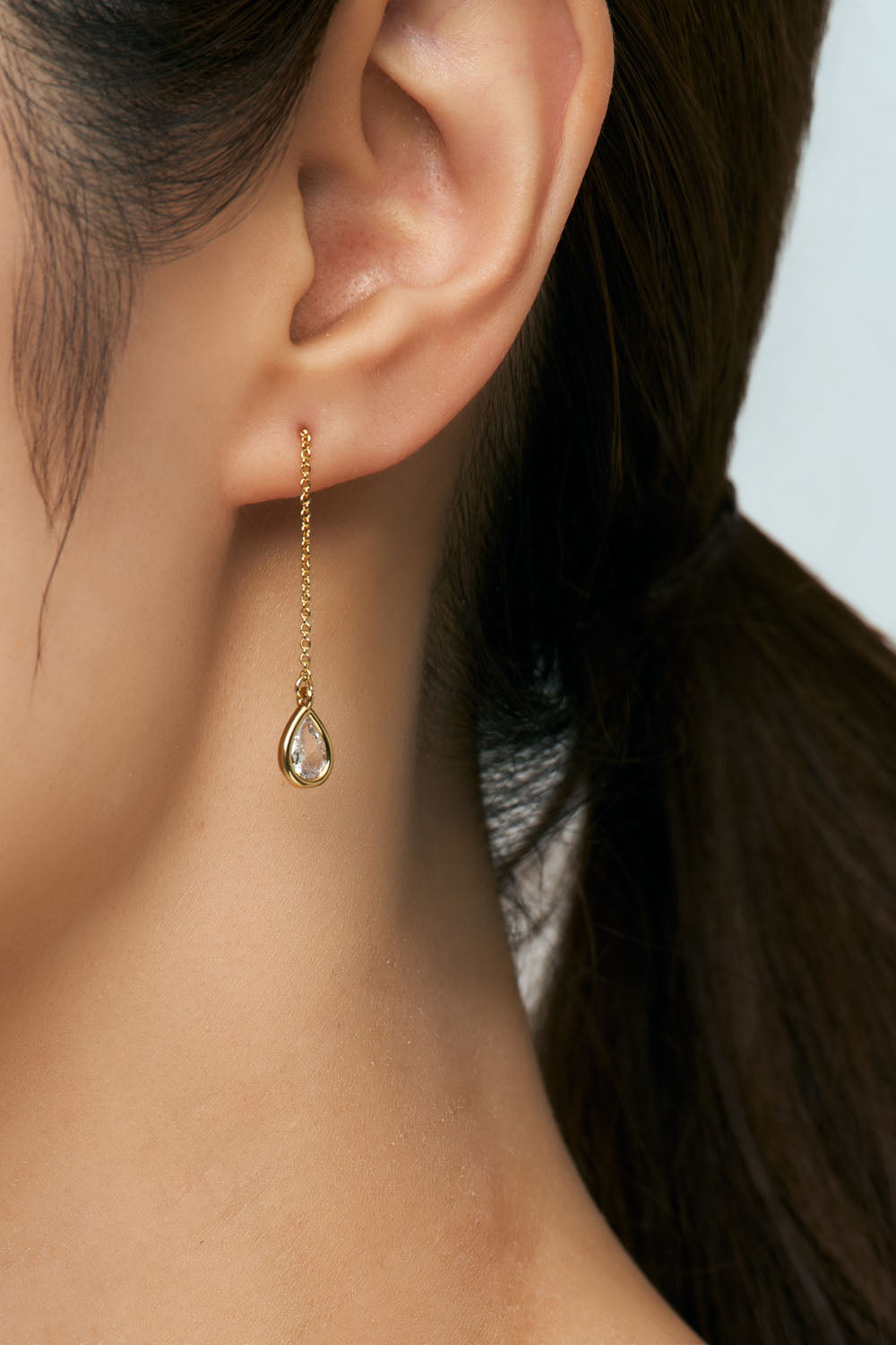 CHAIN PIERCE - DROP CZ