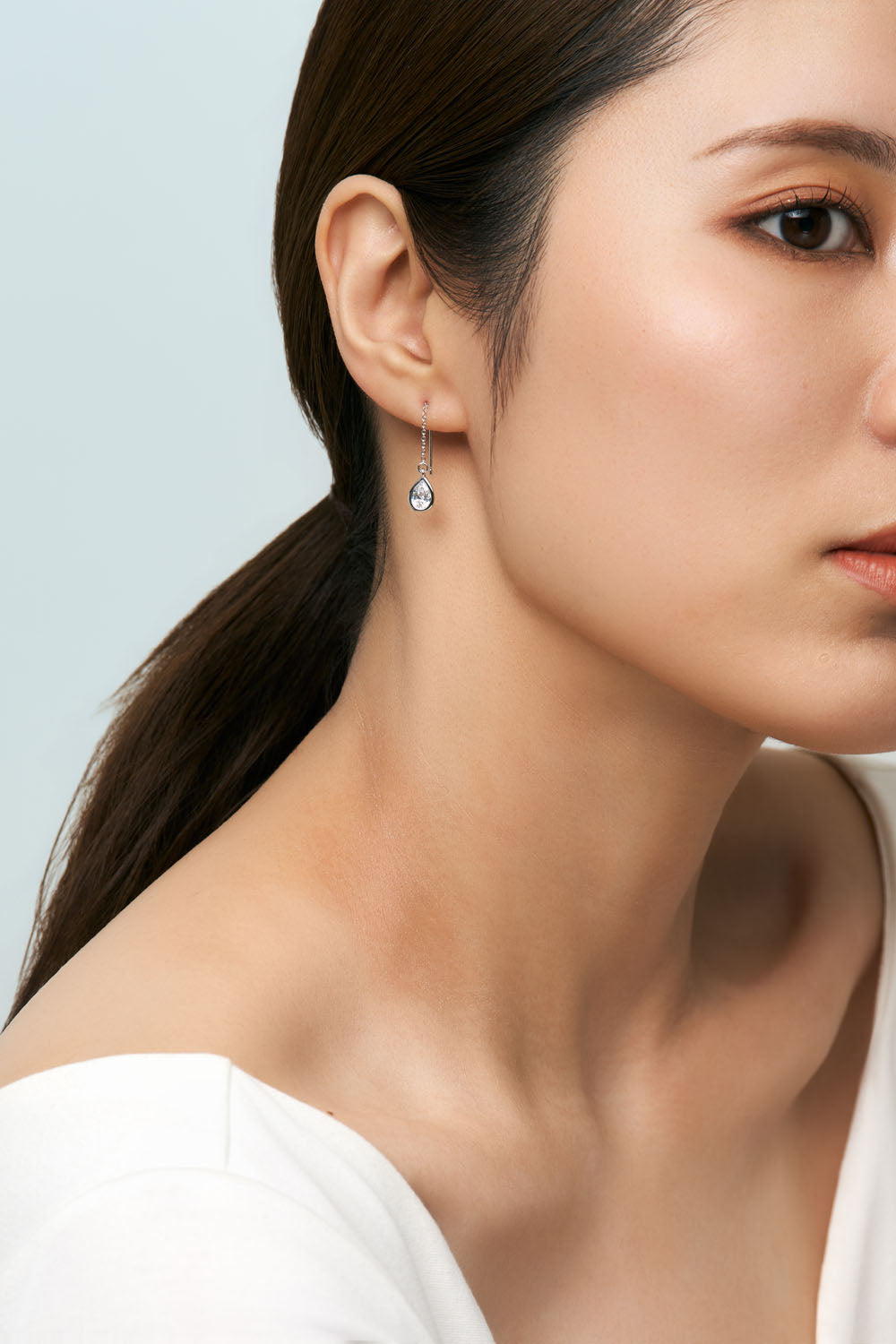 CHAIN PIERCE - DROP CZ