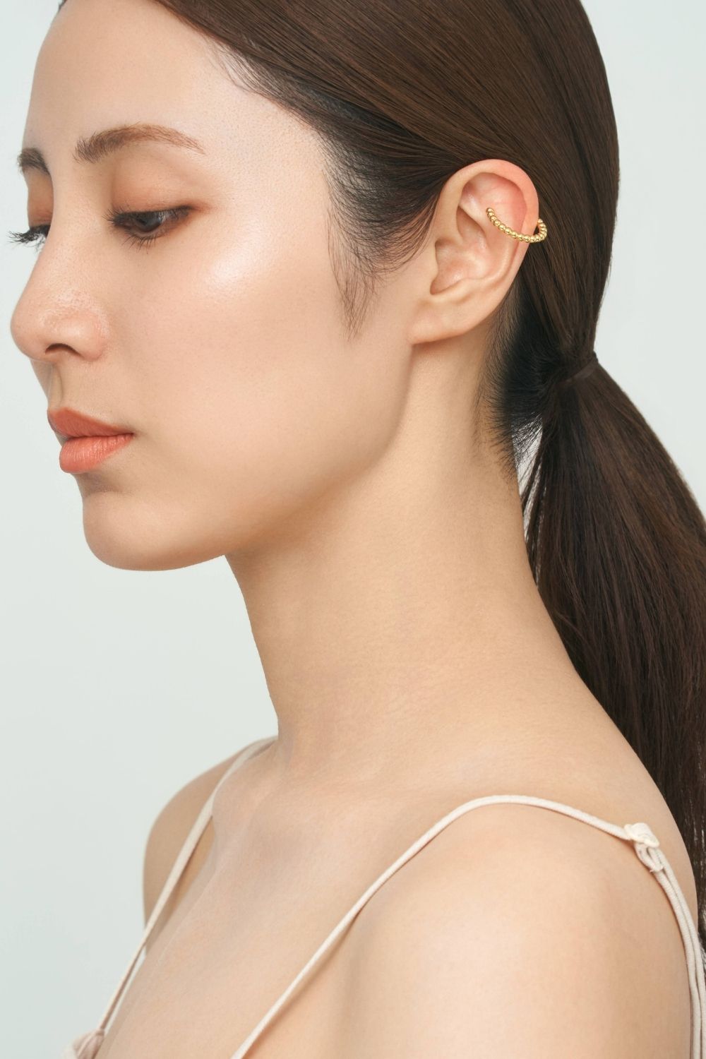 Metal Beads Ring / Earcuff