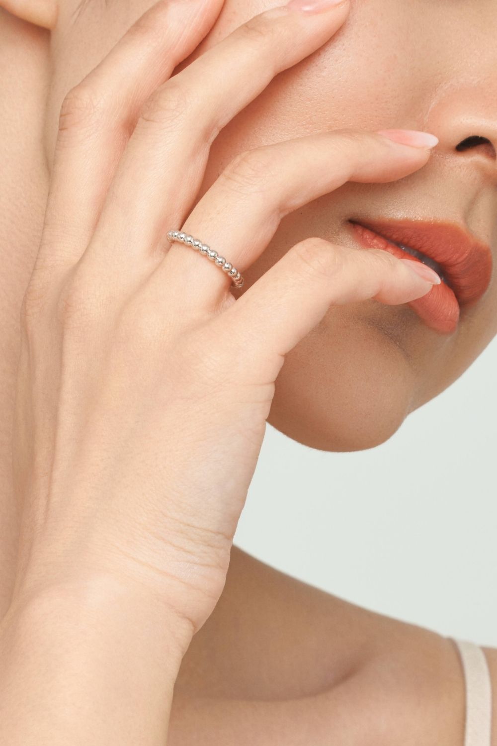 Metal Beads Ring / Earcuff