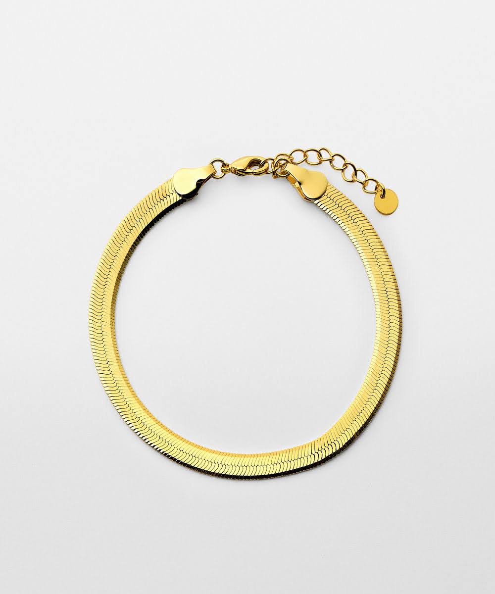 Flat Snake Chain Bracelet