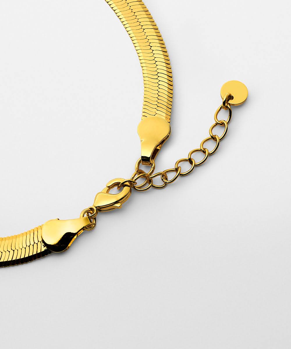 Flat Snake Chain Bracelet