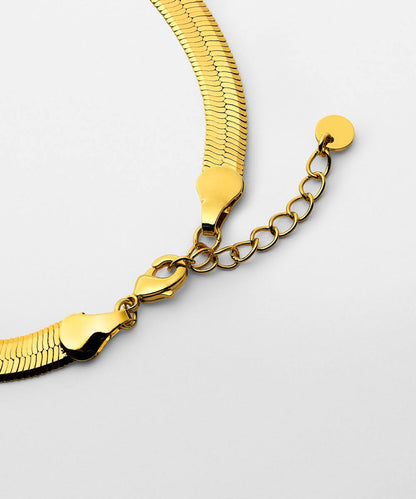 Flat Snake Chain Bracelet