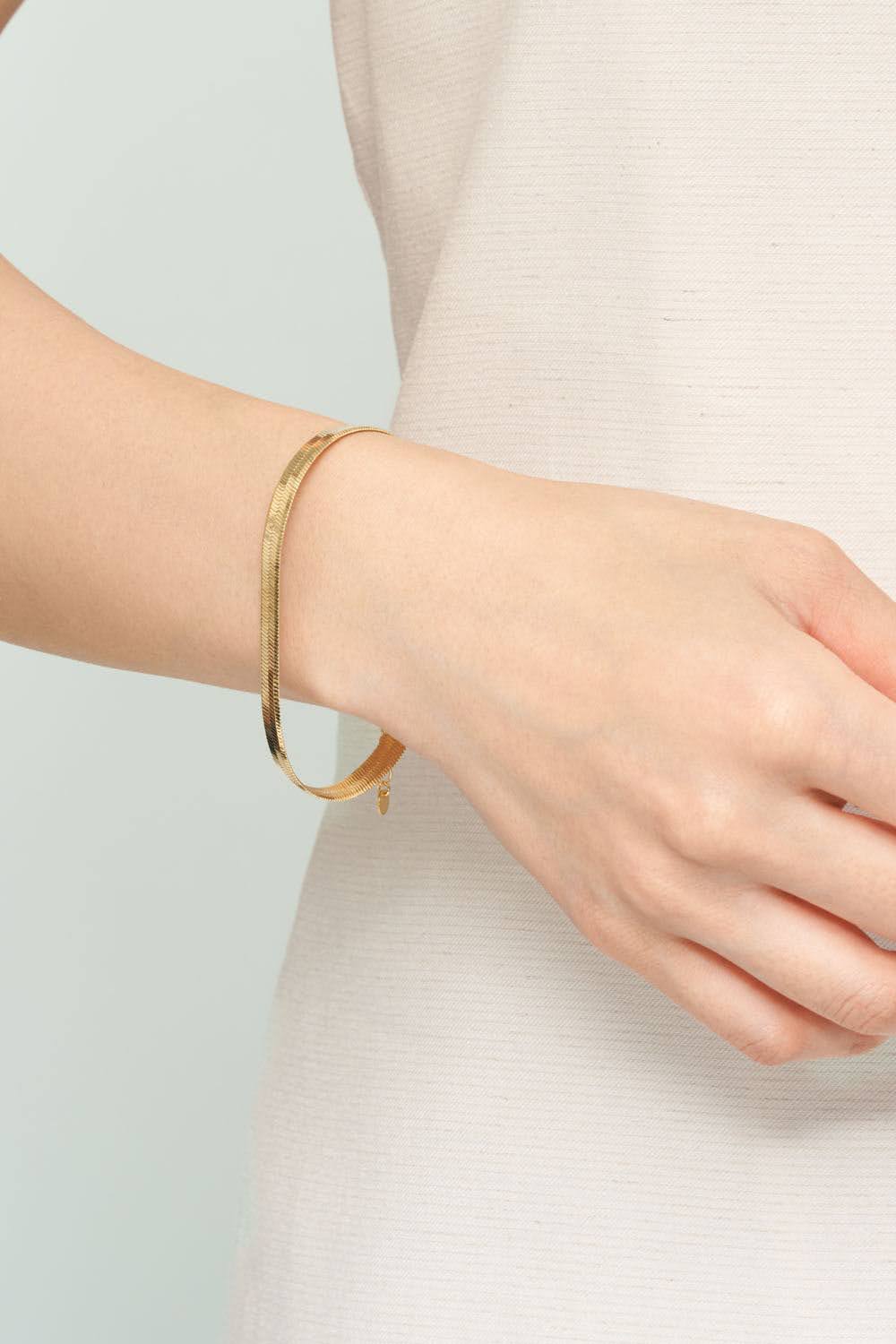 Flat Snake Chain Bracelet