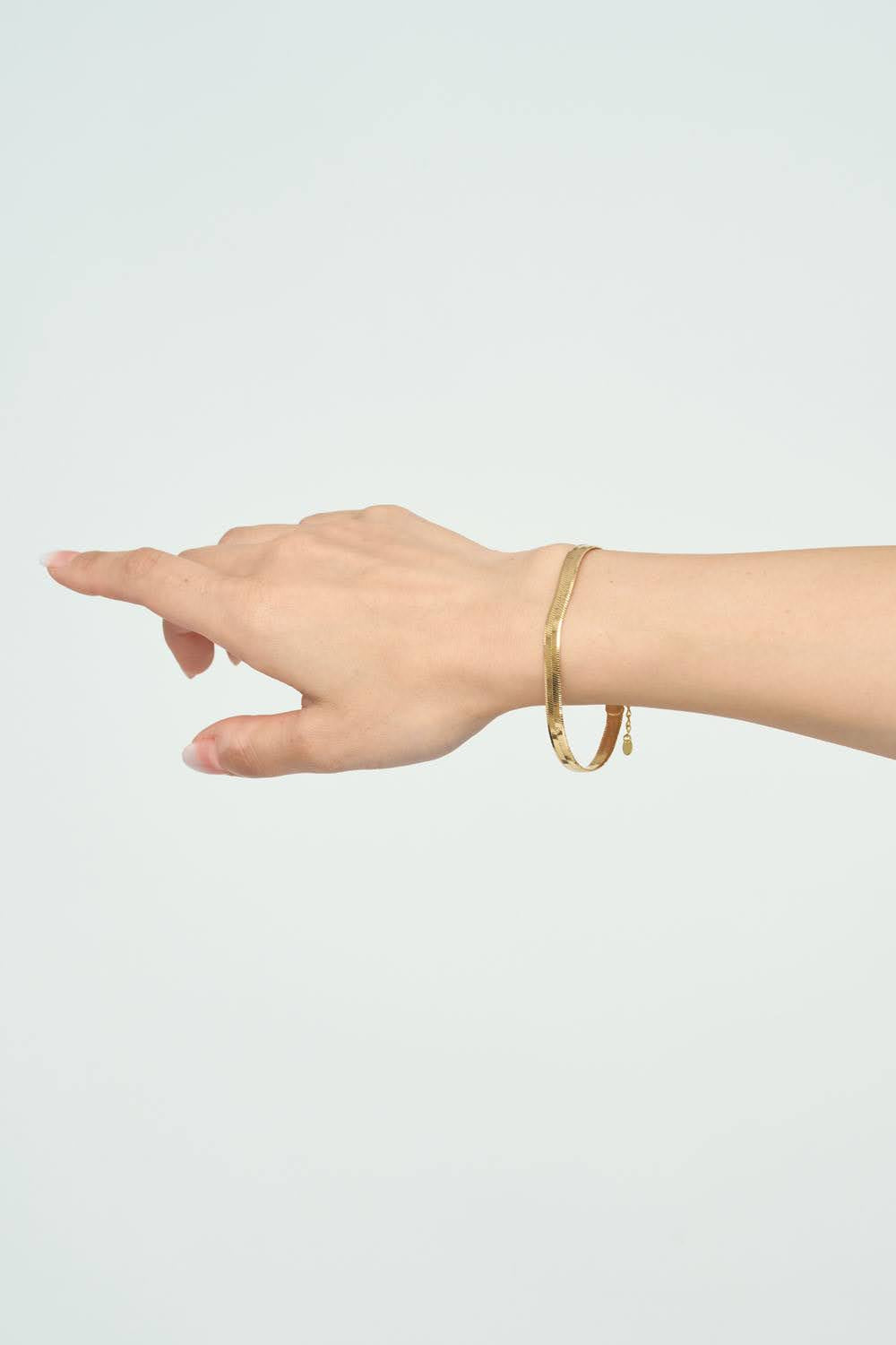 Flat Snake Chain Bracelet