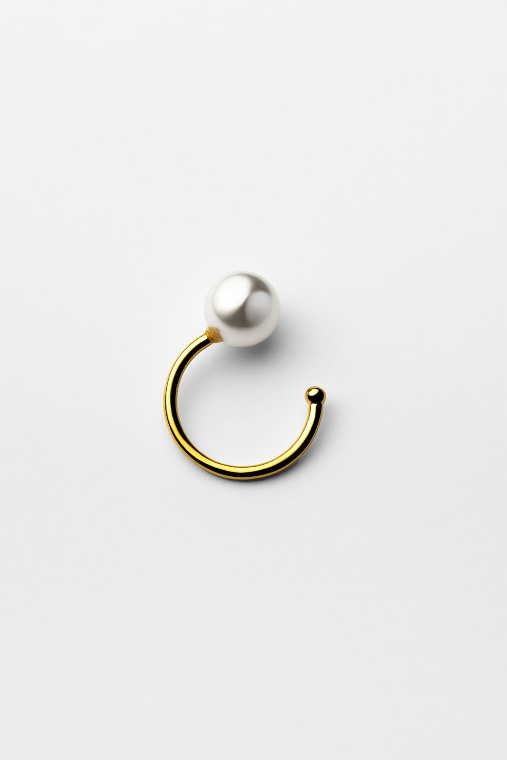 SINGLE PEAEL FREE SIZE RING