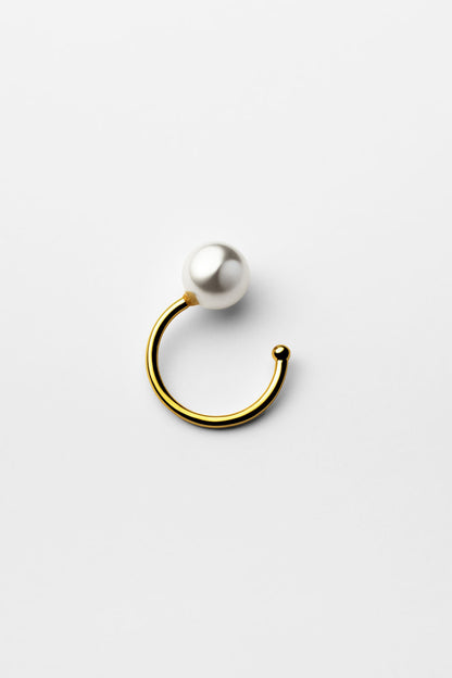 SINGLE PEARL FREE SIZE RING