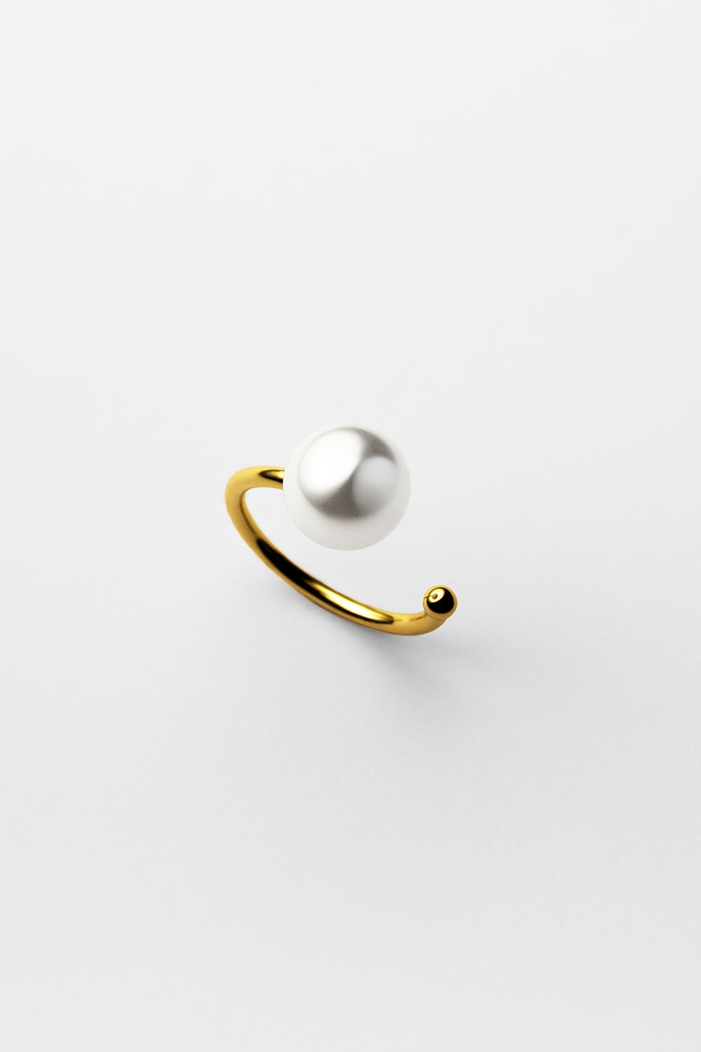 SINGLE PEAEL FREE SIZE RING