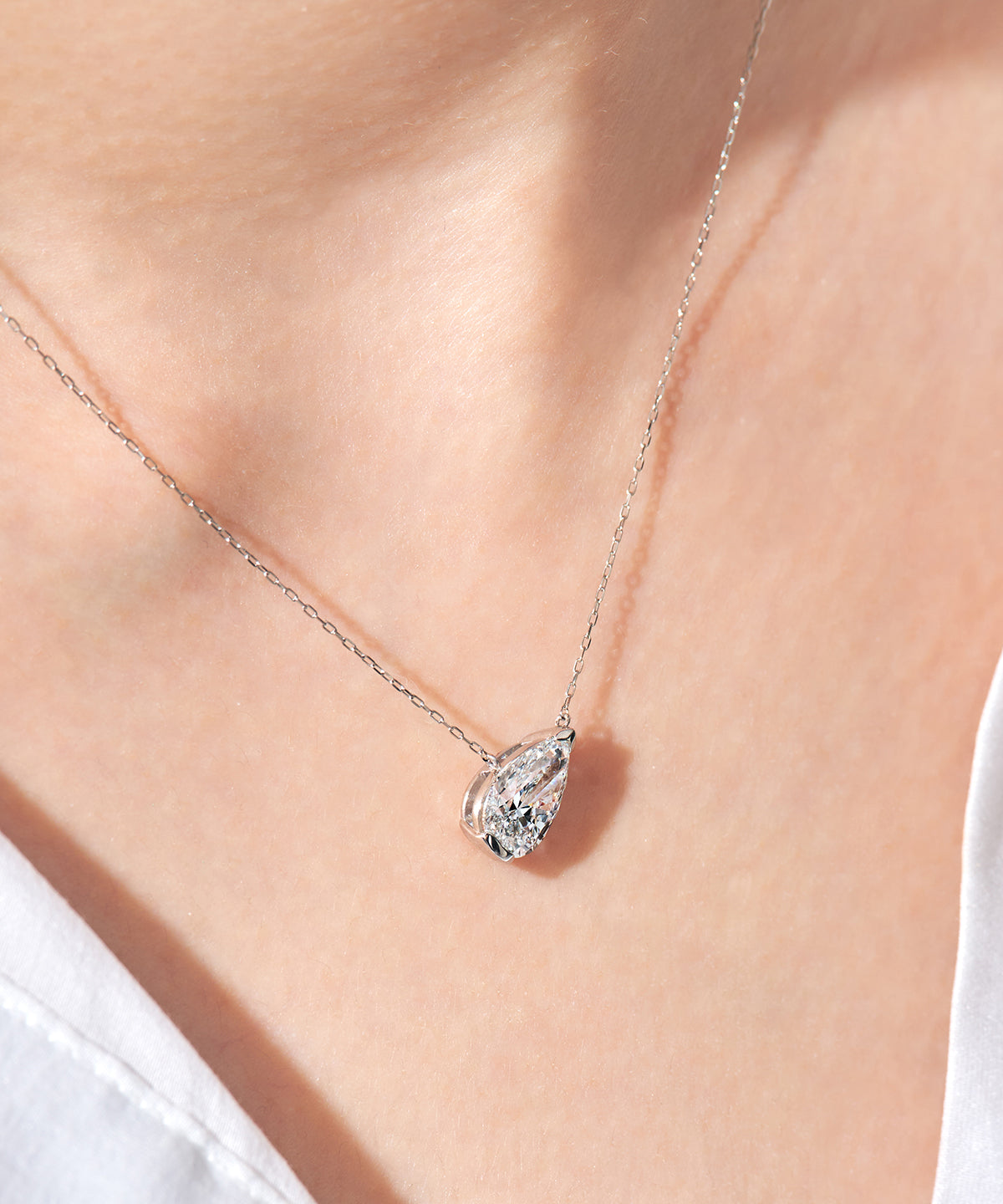プラチナ ラボグロウンダイヤモンド2ct ネックレス｜96-7802