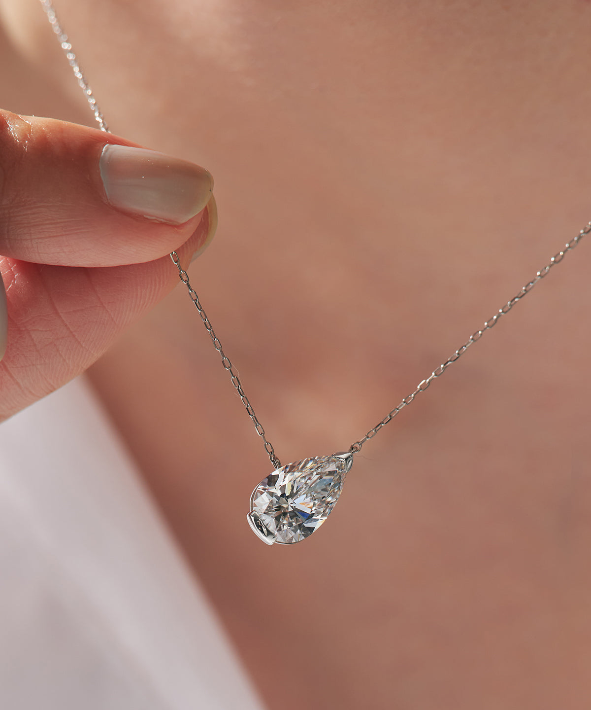 プラチナ ラボグロウンダイヤモンド2ct ネックレス｜96-7802