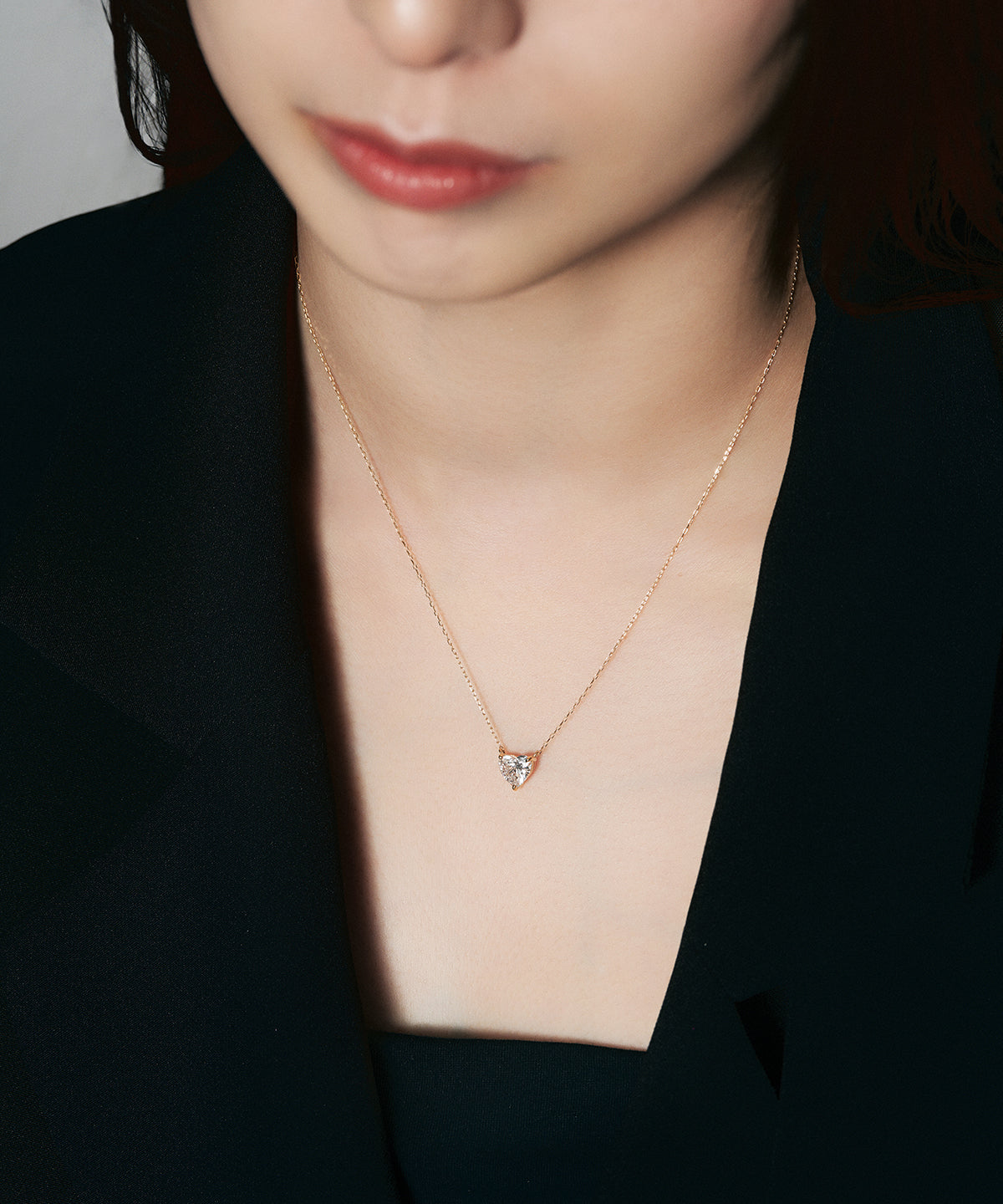 K18 ラボグロウンダイヤモンド1ct ハートネックレス｜96-7804