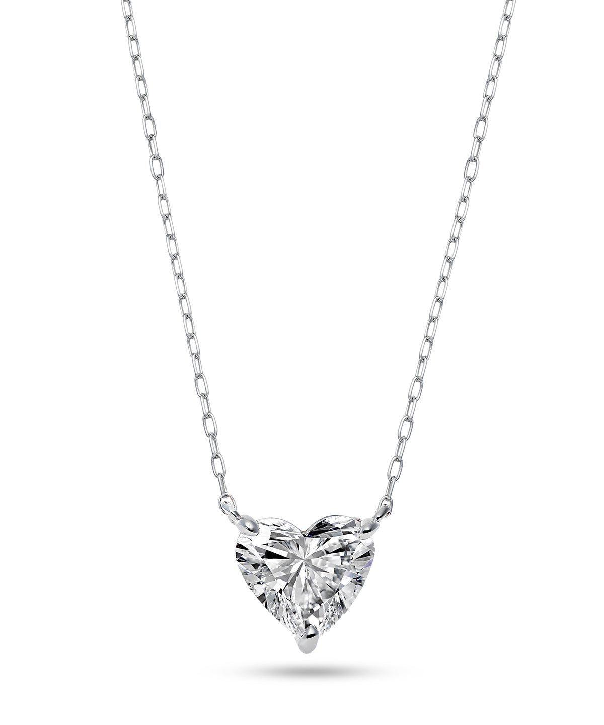プラチナ ラボグロウンダイヤモンド1ct ハートネックレス｜96-7805