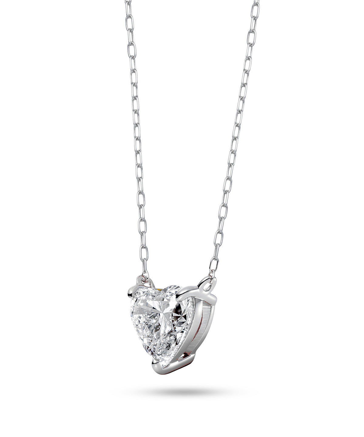 プラチナ ラボグロウンダイヤモンド1ct ハートネックレス｜96-7805