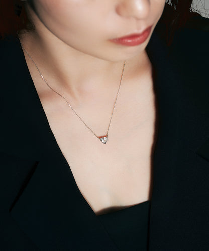 プラチナ ラボグロウンダイヤモンド1ct ハートネックレス｜96-7805