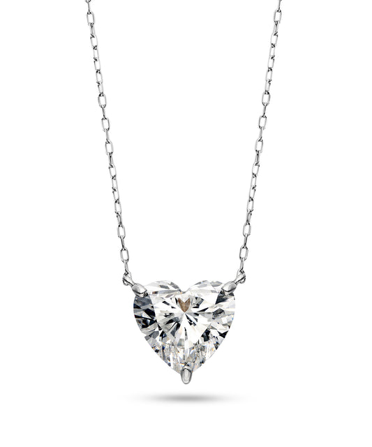 K18 ラボグロウンダイヤモンド2ct ハートネックレス｜96-7806