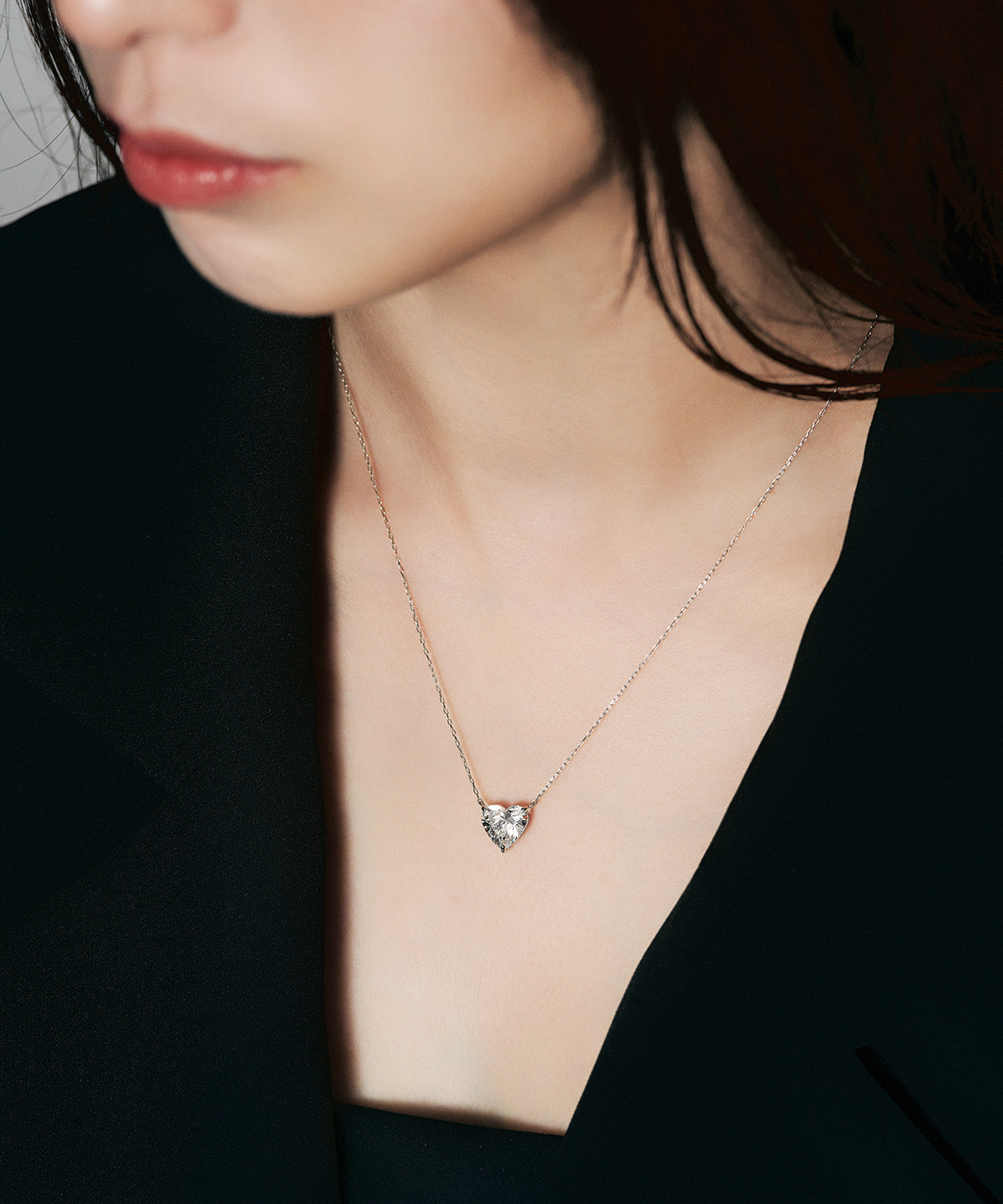 K18 ラボグロウンダイヤモンド2ct ハートネックレス｜96-7806