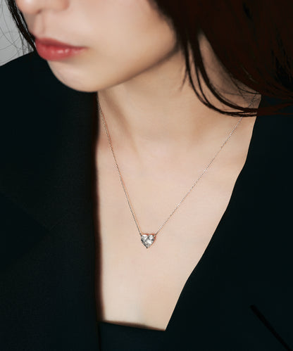 K18 ラボグロウンダイヤモンド2ct ハートネックレス｜96-7806