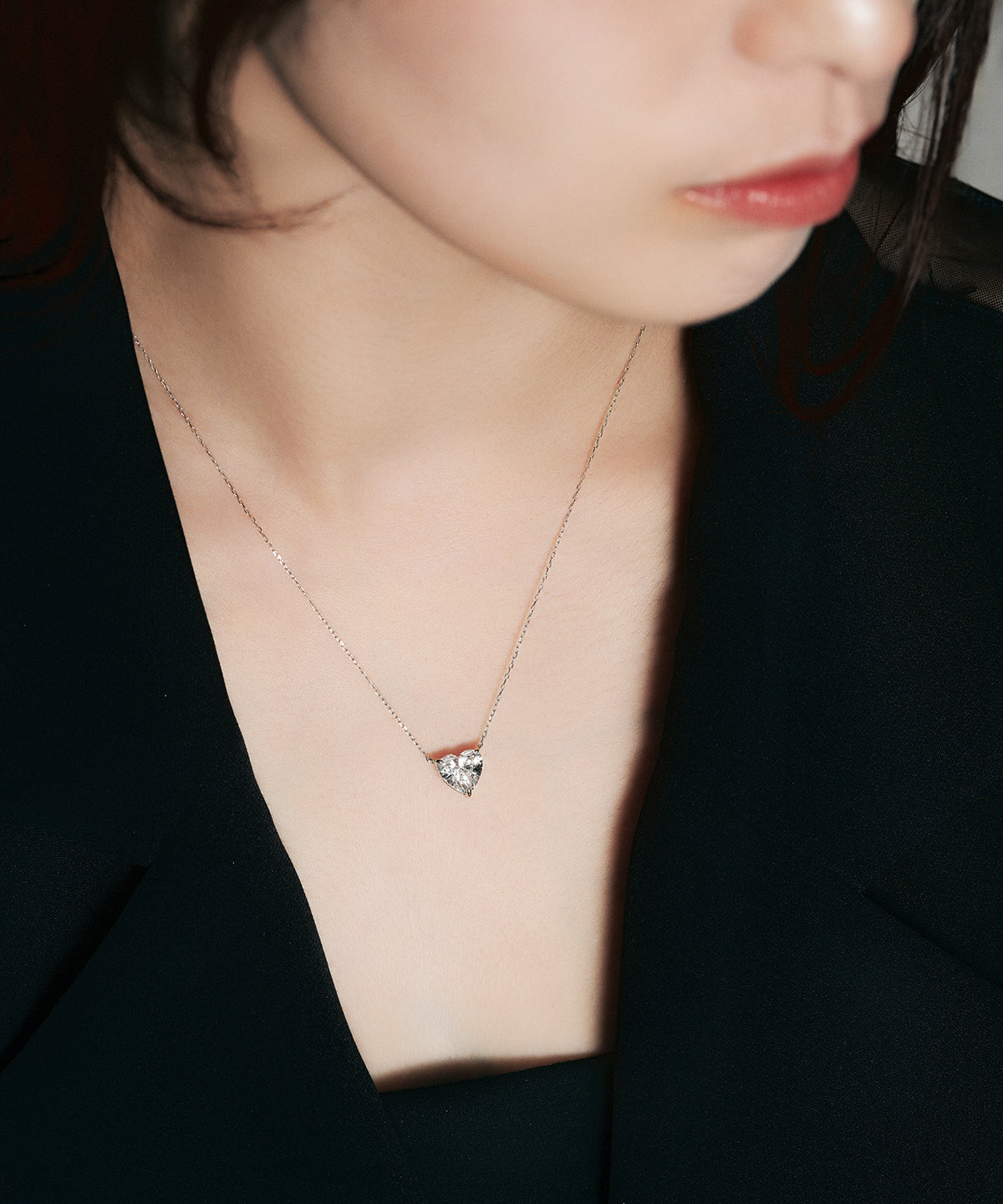 K18 ラボグロウンダイヤモンド2ct ハートネックレス｜96-7806
