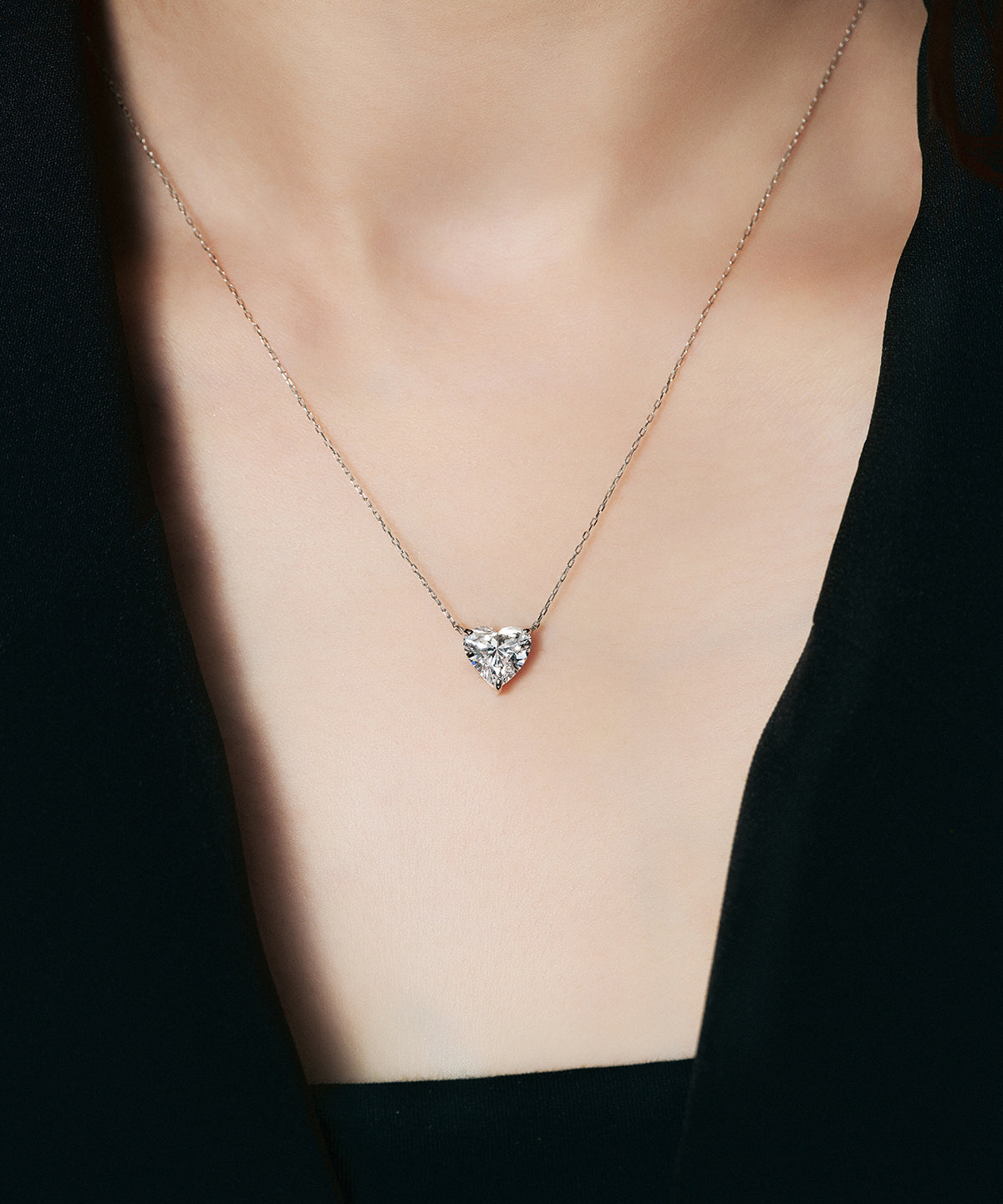 K18 ラボグロウンダイヤモンド2ct ハートネックレス｜96-7806