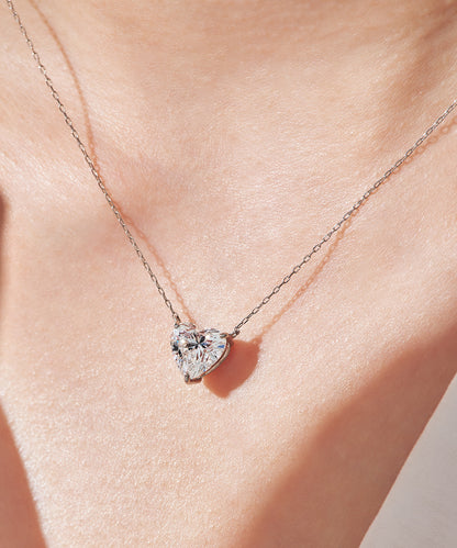 K18 ラボグロウンダイヤモンド2ct ハートネックレス｜96-7806