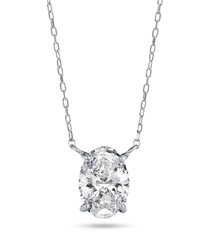 プラチナ ラボグロウンダイヤモンド2ct ネックレス｜96-7810