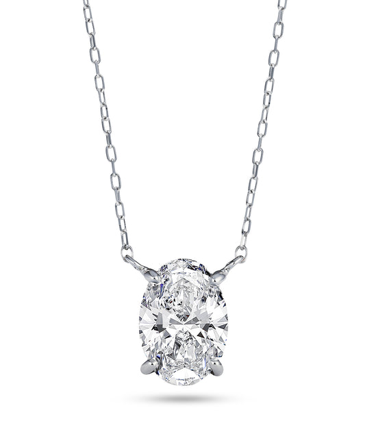 プラチナ ラボグロウンダイヤモンド2ct ネックレス｜96-7810
