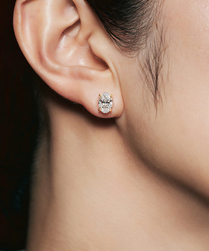 K18 ラボグロウンダイヤモンド2ct ピアス｜96-7815